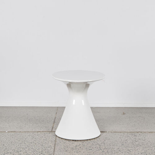 A Zanotta Tod Side Table In White