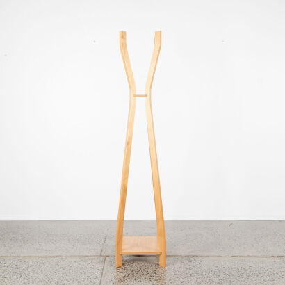 A Contemporary Plywood Coat Stand
