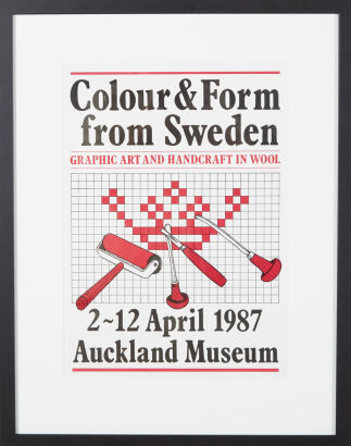 Colour & Form From Sweden Exhibition Poster