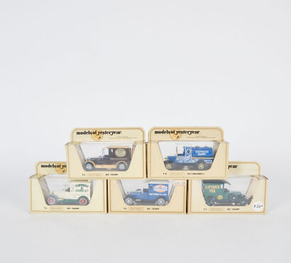 A lot of 5 Matchbox Models of Yesteryear