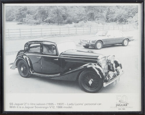 Jaguar 50 year Anniversary Print of Lady Lyons' SS