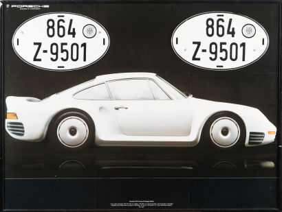 Commemorative Porsche 959 Display