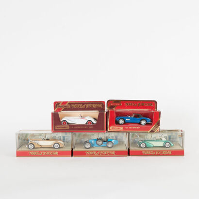 A lot of 5 Matchbox Models of Yesteryear