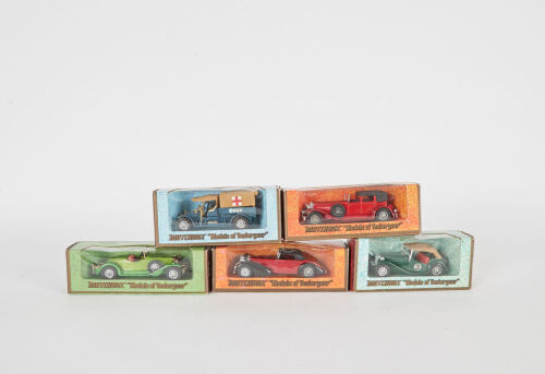 A lot of 5 Matchbox Models of Yesteryear