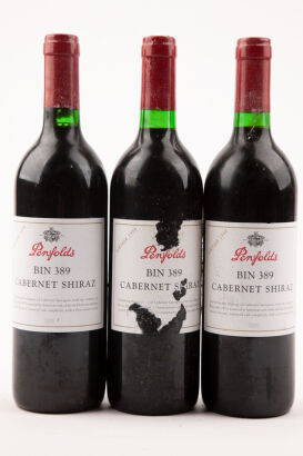 (3) 1998 Penfolds Bin 389 Cabernet Shiraz, South Australia (TOL) (BSL) ♦