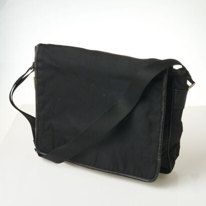 Prada Nylon Messenger Bag with Shoulder Strap