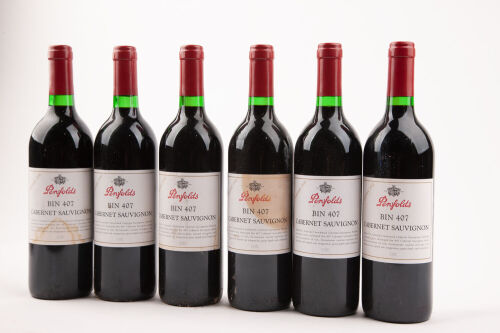 (6) 1998 Penfolds Bin 407 Cabernet Sauvignon, South Australia ♦