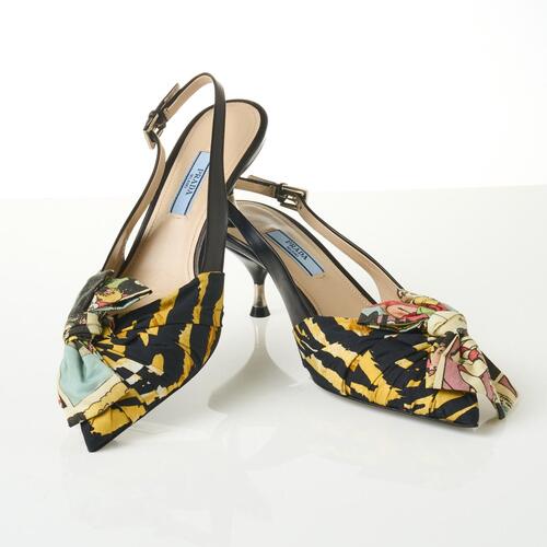 Prada Slingback Shoes with Box, Size 37