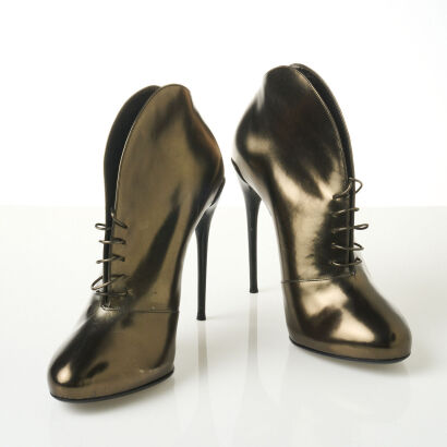 Gucci Marmont Lace Up Stiletto Boots