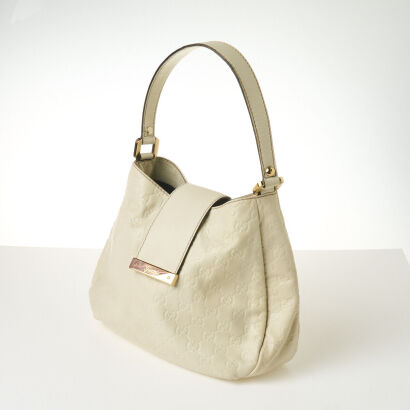 Gucci Guccisima White Leather Bag