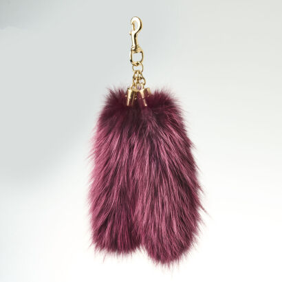 Gucci, 27cm Purple Fox Tail Charm