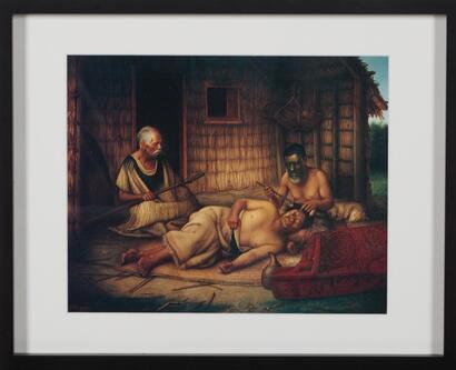 GOTTFRIED LINDAUER The Tohunga-Ta-Moko At Work