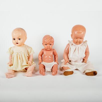 A Collection Of Three Vintage Dolls