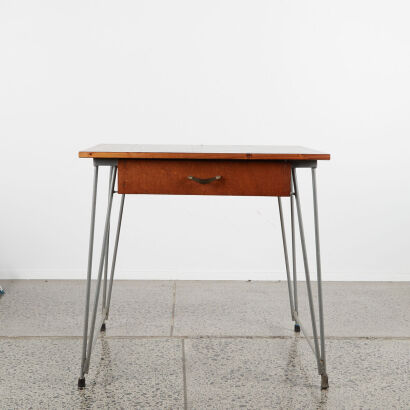 A Bespoke Built Industrial Desk Or Sideboard