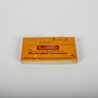 Four Slides Depicting Sir Edmund Hillary and Expedition Equipment