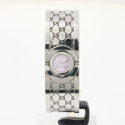 Gucci, 23mm, Stainless Steel, Twirl Bangle Watch