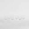 A Set Of Six Cut Glass Patterned Wine Glasses