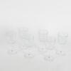 A Set Of Six Cut Glass Patterned Wine Glasses - 2