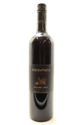 (1) 2015 Matawhero Church House Single Vineyard Malbec, Gisborne