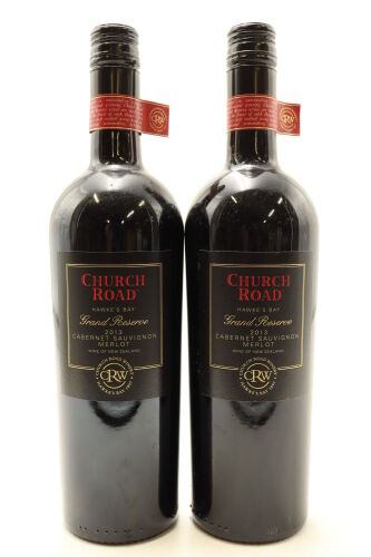 (2) 2013 Church Road Grand Reserve Cabernet Merlot, Hawkes Bay [BC95]