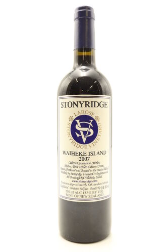 (1) 2007 Stonyridge Vineyard Larose, Waiheke Island
