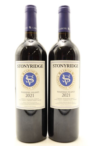 (2) 2021 Stonyridge Vineyard Larose, Waiheke Island (OWC)