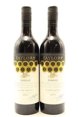 (2) 2015 Taylors Wakefield Estate Shiraz, Clare Valley