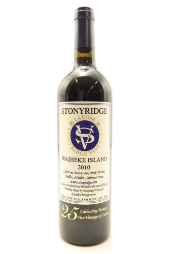 (1) 2010 Stonyridge Vineyard Larose, Waiheke Island