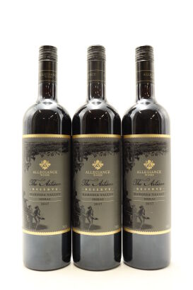 (3) 2017 Allegiance Wines The Artisan Reserve McLaren Vale Shiraz, Australia