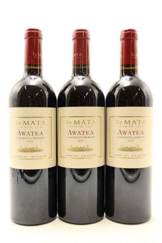 (3) 2019 Te Mata Estate Awatea Cabernets Merlot, Hawke'S Bay