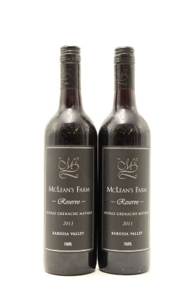 (2) 2011 McLean's Farm Reserve Grenache - Shiraz - Mataro, Barossa Valley