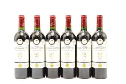 (6) 2010 Chateau Le Grand Moulin Collection Grande Reserve, Blaye Cotes de Bordeaux