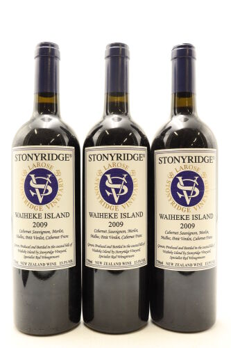 (3) 2009 Stonyridge Vineyard Larose, Waiheke Island