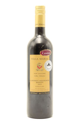 (1) 2003 Villa Maria Cellar Selection Merlot - Cabernet Sauvignon, Hawke's Bay