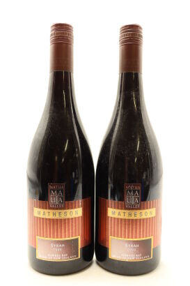 (2) 2005 Matua Valley Single Vineyard Matheson Syrah, Hawke's Bay
