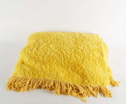 A Yellow Candle Wick Blanket