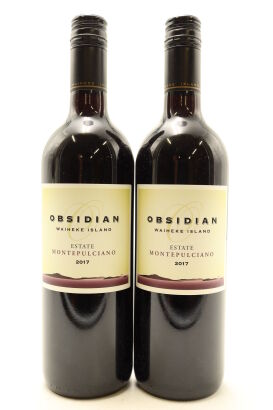 (2) 2017 Obsidian Estate Montepulciano, Waiheke Island