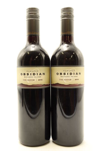 (2) 2016 Obsidian Reserve The Mayor, Waiheke Island