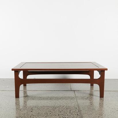 A Large Mahogany Mid-Century Coffee Table