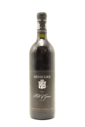 (1) 1991 Henschke Hill of Grace Shiraz, Eden Valley [JR] [RP97] [JO95]