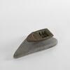A Large Bronze Boat On A Stone Plinth By Peter Oxborourgh