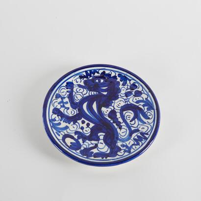 A Hand Painted Spanish Wall Hanging Dish