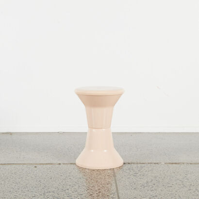 A Pastel Peach Caroma Stool