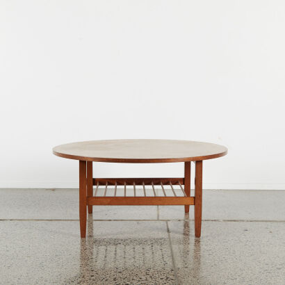 A Circular Mid Century Coffee Table
