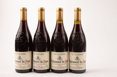 (4) 1996 Delas Freres Les Calcerniers Chateauneuf du Pape&nbsp;&diams;