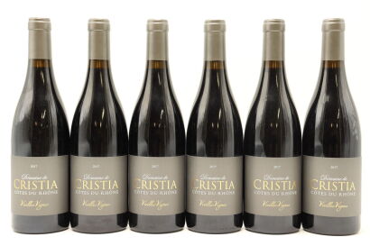 (6) 2017 Domaine de Cristia Cotes du Rhone Vieilles Vignes, Rhone