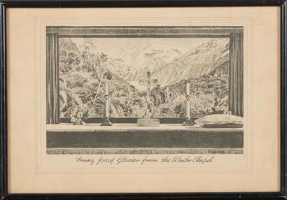 ARTIST UNKNOWN Franz Josef Glacier From The Waiho Chapel