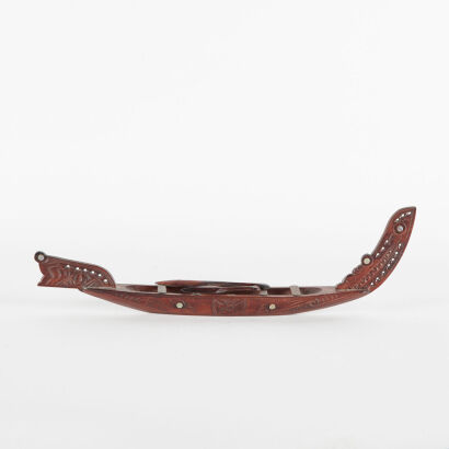 A Folk Art Carved Waka
