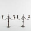 Two Ornate Antique Candelabras