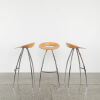 A Set Of Three Magis Lyra Barstools